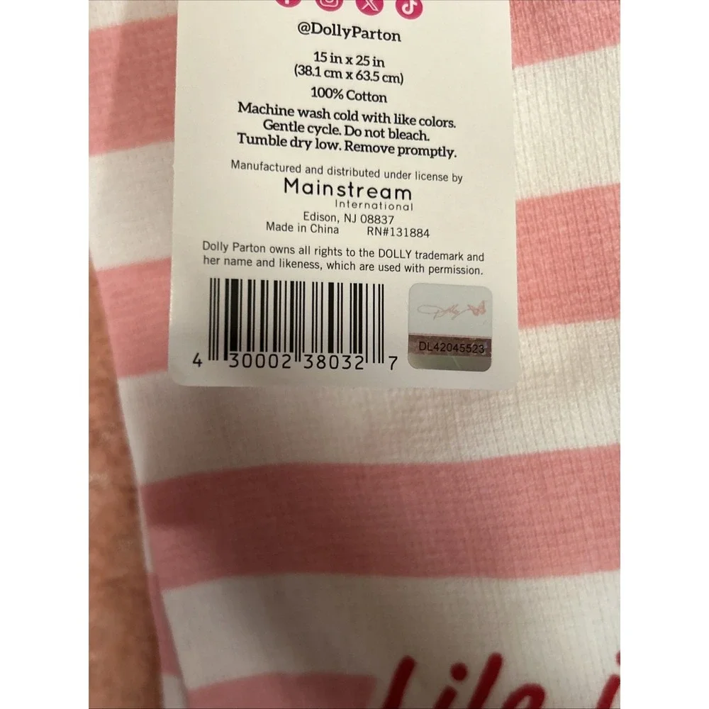 Dolly Parton Summer 2026 Collection Kitchen Towel & Dish Cloth Set